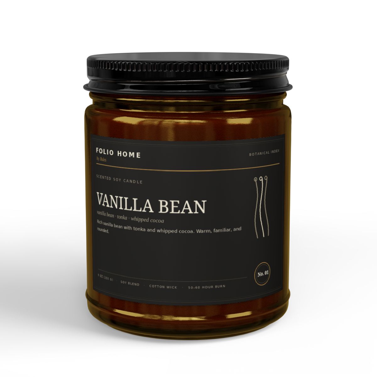 No. 01 Vanilla Bean candle