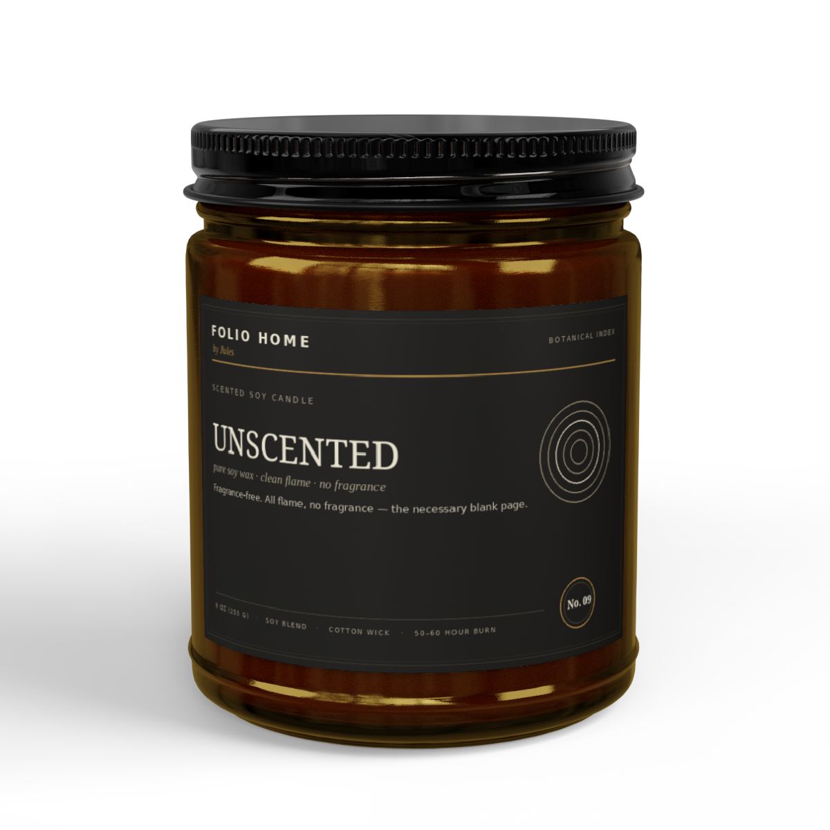 No. 09 Unscented candle